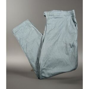 Adidas Adicross Belted Pants Men M Light Blue Textured Cinch Hems Lightweight